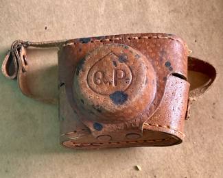 MINIATURE Q.P. CAMERA WITH LEATHER CASE