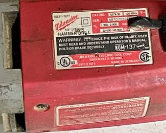 MILWAUKEE 1/2" HAMMER DRILL