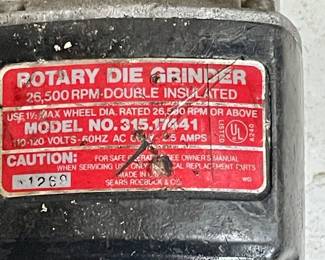 CRAFTSMAN ROTARY DIE GRINDER