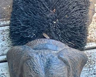 CAST IRON DOG BOOT BRUSH