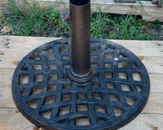 Iron Patio Umbrella Stand 