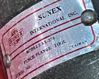 SUNEX PNEUMATIC PUNCH FLANGE TOOL