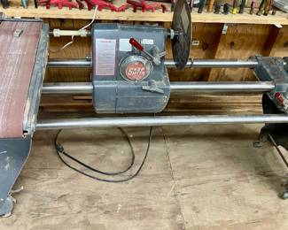 SHOPSMITH MARK V MULTI-FUNCTIONAL WOODWORKING MACHINE.  (2-AVAILABLE - ONE DISASSEMBLED, BOTH HEADSTOCKS WORK), ATTACHMENTS, ACCESSORIES
