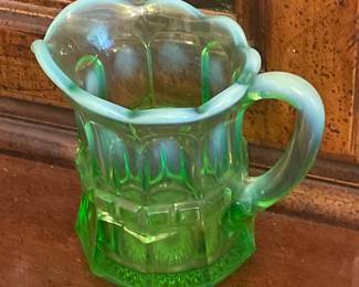 ANTIQUE EAPG NORTHWOOD REGAL PATTERN CREAMER PTICHER