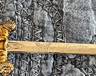 ORNATE LETTER OPENER SWORD