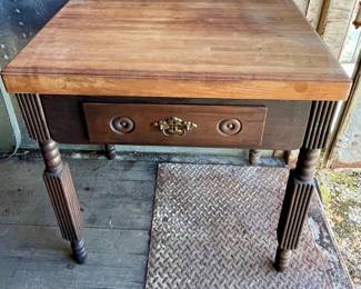 CHOPPING BLOCK TABLE/ISLAND (WITH EASTLAKE BASE?)