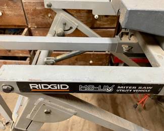 Rigid 12” Compound Miter Saw and Rigid MS-UV (Miter Saw Utility Vehicle)