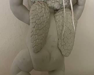 PORCELAIN JOINTED CHERUB FIGURE