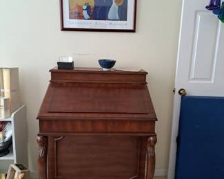 PLANTER'S STYLE DESK - WITH STOOL