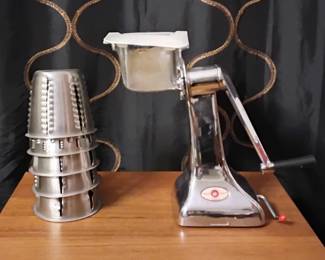 Vintage stainless steel food prepper