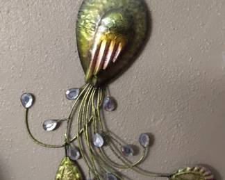 Winter Park peacock wall art