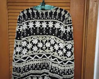 Vintage elegant beaded jacket