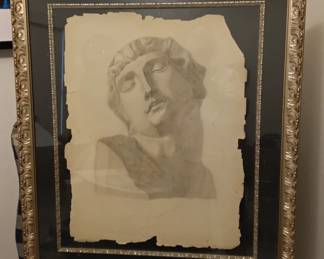 Original professionally framed The David