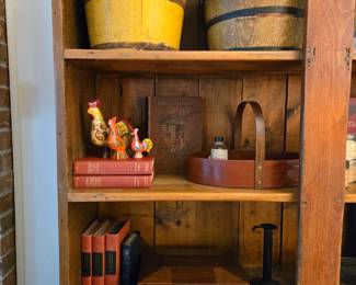 Antique wood buckets