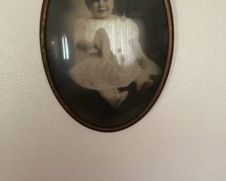 Old picture metal frame