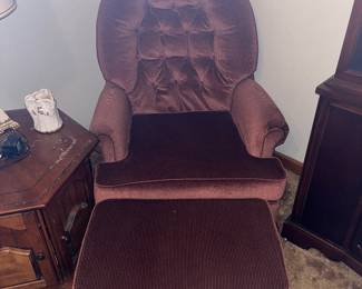 Chair and ottoman 