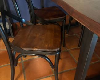 Live Edge Dining Table with Chairs