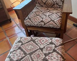 Craftsman Lounge Chair and Ottman