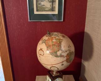 Replogle Weather Watch Desk Globe with Barometer and Thermometer