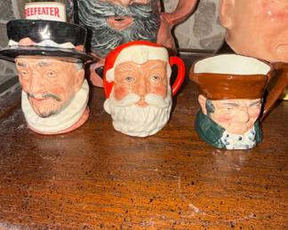 Collection of Royal Doulton Character Jugs and Toby Mugs