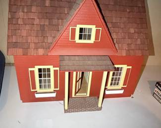 Vintage Wooden Dollhouse Kit - Farmhouse Style