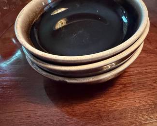 Pfaltzgraff "Gourmet Brown" Drip Glaze Nesting Bowls