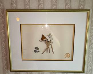Walt Disney Company Limited Edition Bambi Serigraph Cel