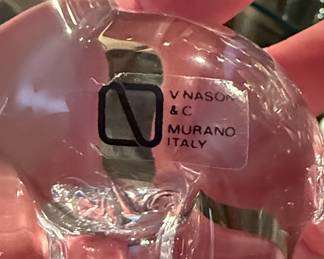 V. Nason & C. Murano Glass Duck Figurine
