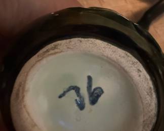Art Nouveau Two-Handled Ceramic Vase with Floral Motif