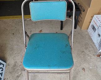 Samsonite Mid-Century Padded Folding Chair