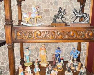 Collection of Porcelain Clown Figurines