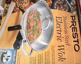 Presto Stainless Steel Electric Wok Model 05900