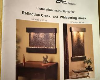 Adagio Water Features Reflection Creek Wall Fountain