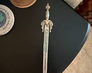 Vintage Toledo Spain Silver-Tone Letter Opener
