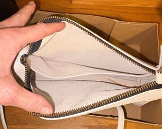 White Leather Crossbody Bag