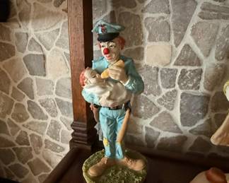 Emmett Kelly Jr. Police Clown Figurine