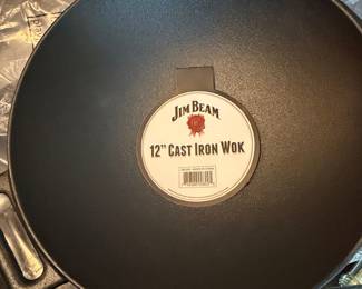 Jim Beam 12-Inch Cast Iron Wok JB0200