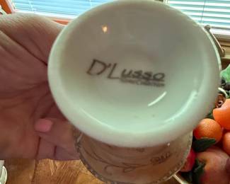 D'Lusso Home Collection Espresso Cup and Saucer Set