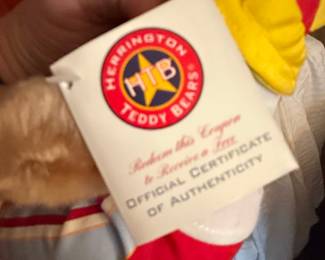 Herrington Teddy Bears Trump Marina Hotel Casino 2003 Plush