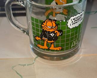 McDonald's Garfield Glass Mug