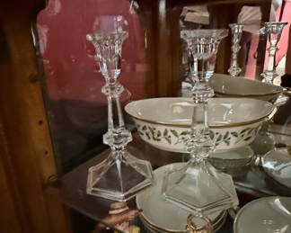 Crystal Candlestick Holders