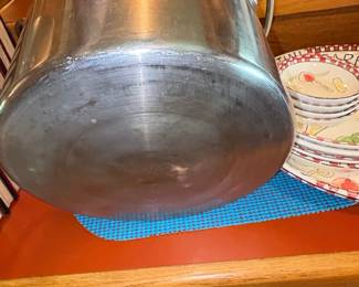 Vintage Stainless Steel Stock Pot