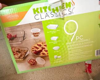 Kitchen Classics 9-Piece Glass Bake Set