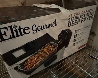 Elite Gourmet 3.5 Quart Stainless Steel Deep Fryer