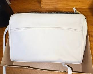 White Leather Crossbody Bag