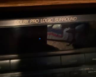 Sony Vintage Audio and Video Component Stack with Dolby Pro Logic Receiver