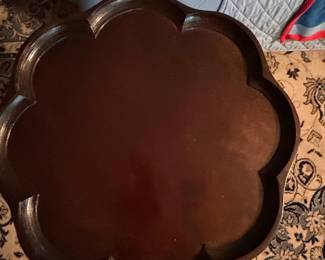 Vintage Mahogany Pie Crust Wine Table - Brandt