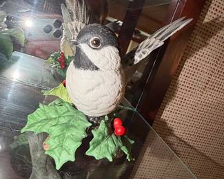 Lenox "Chickadee with Holly and Berries" Fine Porcelain Figurine