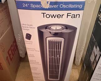 Lasko 24" Space-Saver Oscillating Tower Fan