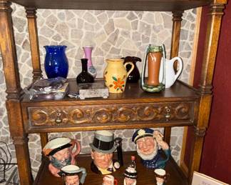 Royal Doulton Character Jug Collection with Etagere